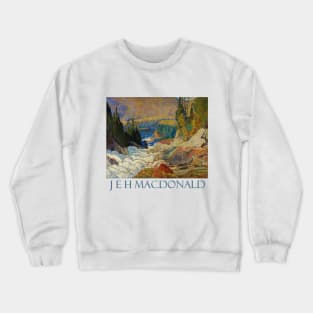 Falls, Montreal River by J E H MacDonald Crewneck Sweatshirt